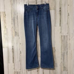 Curve Appeal High Rise Boot Blue Flare Women's Jeans